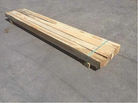 Balk teakhout 2340 x 110 x 110 mm (4x) - afbeelding 6 van  7