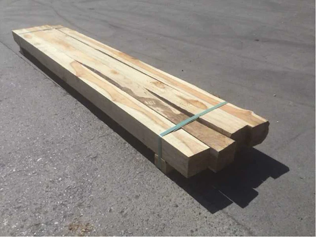 Balk teakhout 2340 x 110 x 110 mm (4x) - afbeelding 2 van  7
