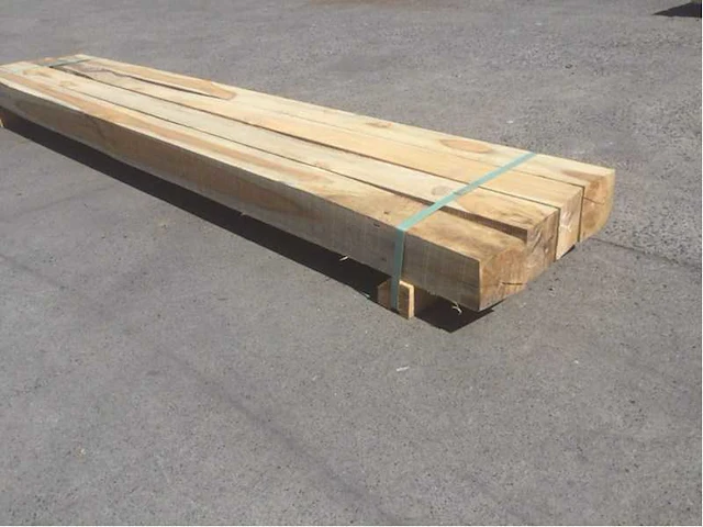 Balk teakhout 2340 x 110 x 110 mm (4x) - afbeelding 7 van  7