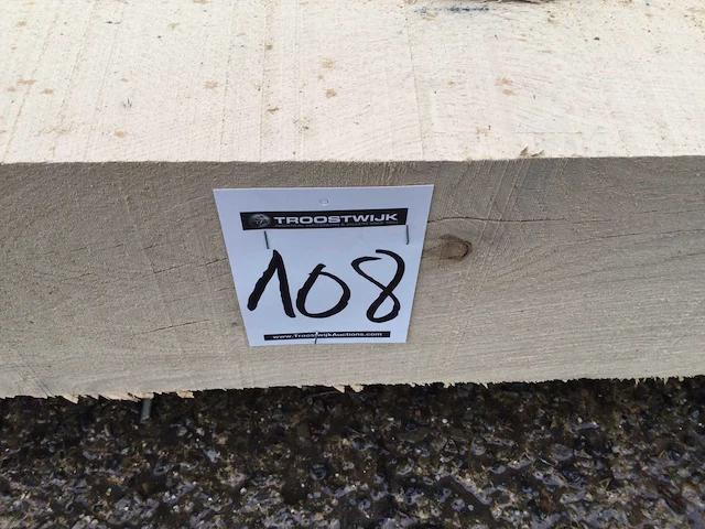 Balken eiken 1880 x 187 x 187 mm ( 2 x ) - afbeelding 9 van  9