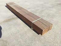 Balken padouck 2750 x 195 x 195 mm ( 2 x ) - afbeelding 1 van  5
