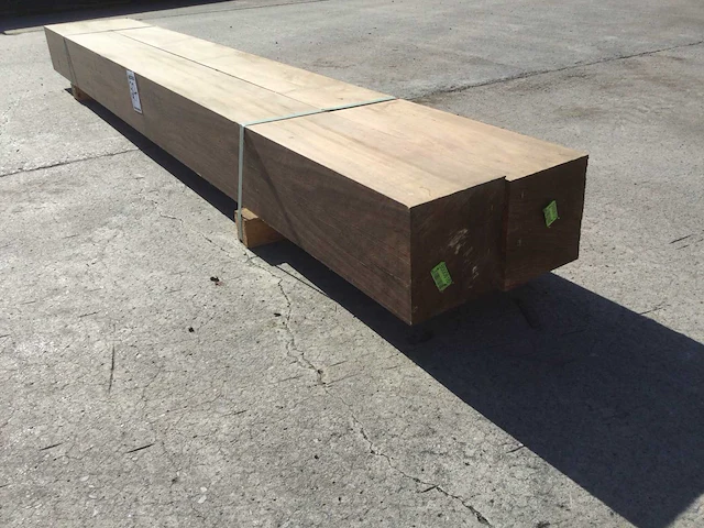 Balken padouck 2750 x 195 x 195 mm ( 2 x ) - afbeelding 4 van  5