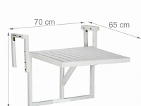 Balkontafel wit - afbeelding 4 van  7