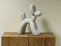 Ballonhond / balloon dog h50cm white - afbeelding 1 van  1
