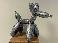 Ballonhond / balloondog old silver h50cm - afbeelding 1 van  1