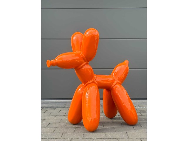 Ballonhond oranje h100cm x l100cm - afbeelding 1 van  1