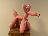 Ballonhond roze / balloondog pink h50cm - afbeelding 1 van  1