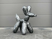 Balloondog h100cm old silver - afbeelding 2 van  2