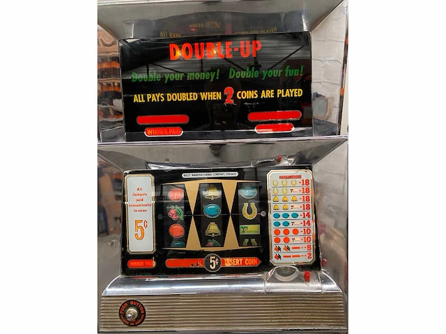 Bally - 808 - double up - slotmachine - 1966 - afbeelding 6 van  9