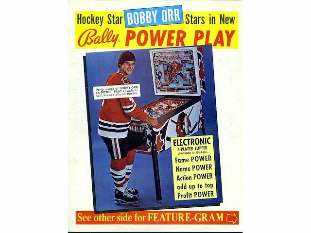 Bally - bobby orr powerplay - flipperkast - afbeelding 8 van  9