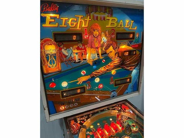 Bally - eight ball - flipperkast - afbeelding 7 van  9