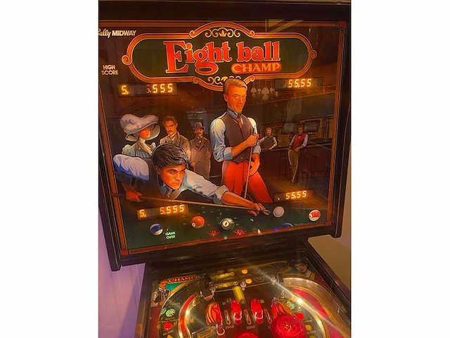 Bally - eight ball champ - flipperkast - afbeelding 7 van  7