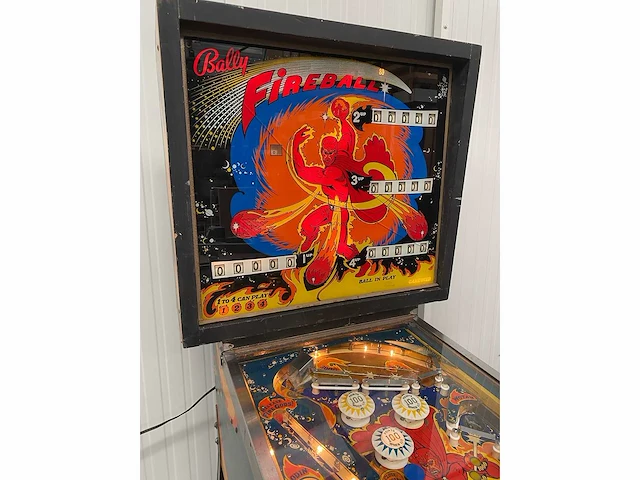 Bally - fire ball - flipperkast - afbeelding 4 van  9