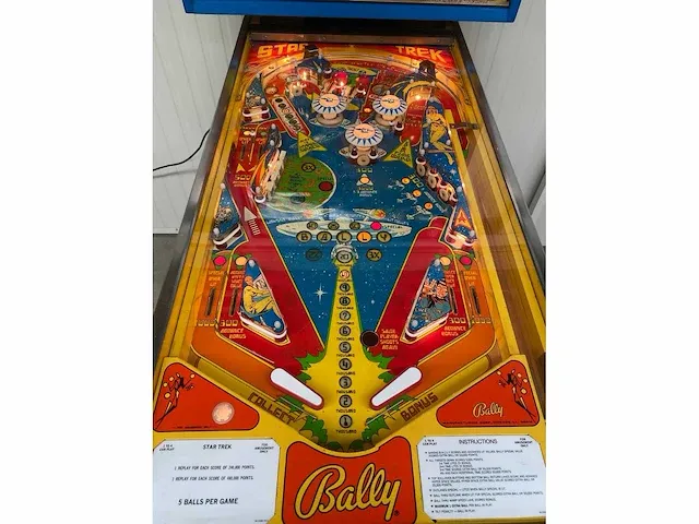 Bally - star trek - flipperkast - afbeelding 6 van  9