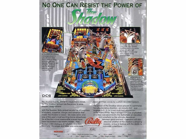 Bally - the shadow - flipperkast - afbeelding 5 van  13