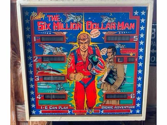 Bally - the six million dollar man - flipperkast - afbeelding 1 van  13