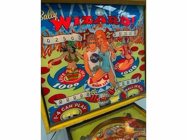 Bally - wizard - flipperkast - afbeelding 6 van  8