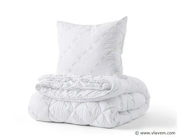 Bamboe beddengoed pakket - 140x20 (dekbed + 1 kussen) - afbeelding 1 van  9