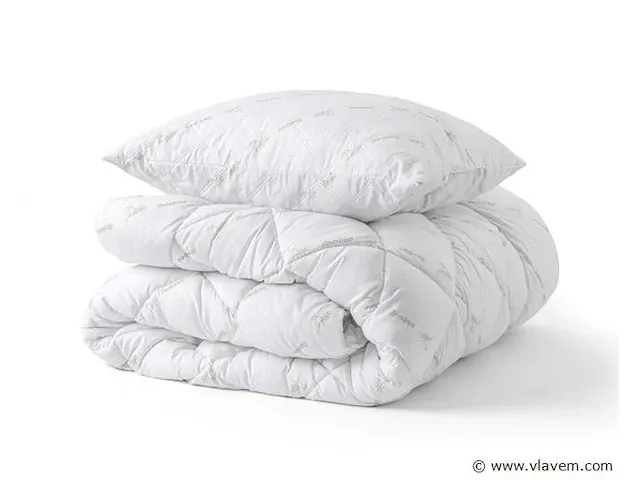 Bamboe beddengoed pakket - 140x20 (dekbed + 1 kussen) - afbeelding 2 van  9
