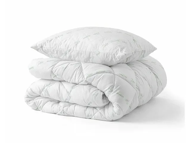 Bamboe beddengoed pakket 140 x 220 (dekbed + 1 kussen) - afbeelding 1 van  5