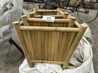 Bamboe bloembakken - afbeelding 1 van  3