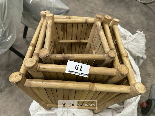 Bamboe bloembakken - afbeelding 3 van  3
