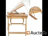 Bamboe opvouwbaar bed tafel voor pc laptop - afbeelding 1 van  8