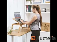 Bamboe opvouwbaar bed tafel voor pc laptop - afbeelding 6 van  8