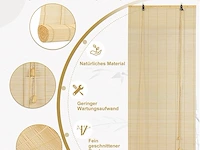 Bamboe rolgordijn 90x180cm - afbeelding 3 van  3