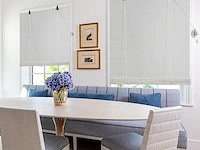 Bamboe rolgordijn 90x220cm wit - afbeelding 1 van  4