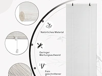 Bamboe rolgordijn 90x220cm wit - afbeelding 3 van  4