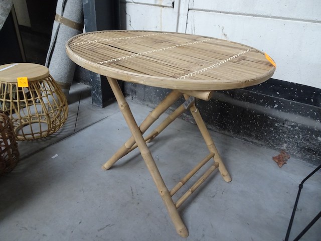Bamboee tafel - afbeelding 1 van  2