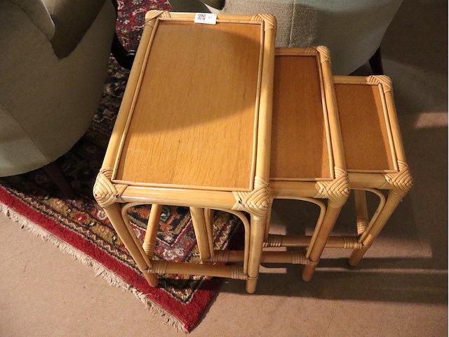 Bamboo bijzettafel (x3) - afbeelding 2 van  3
