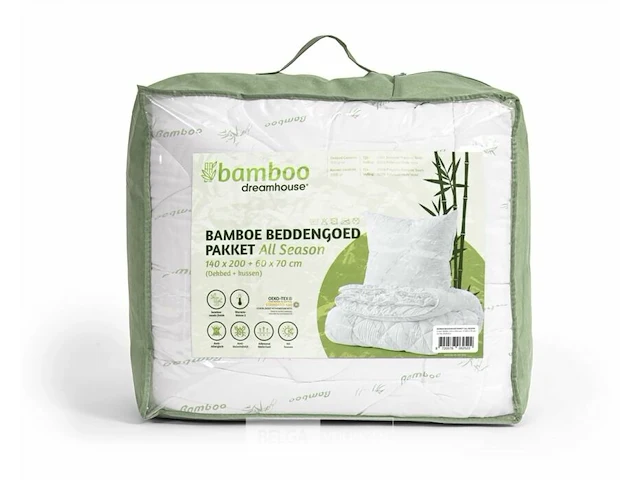 Bamboo dekbed 140x200cm+ hoofdkussen - afbeelding 1 van  5