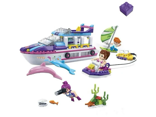 Banbao - doos bouwblokken - compatibel met lego - thema trendy beach - mix artikelnummers - afbeelding 6 van  9