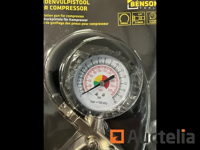Banden vulpistool met meter - afbeelding 3 van  3