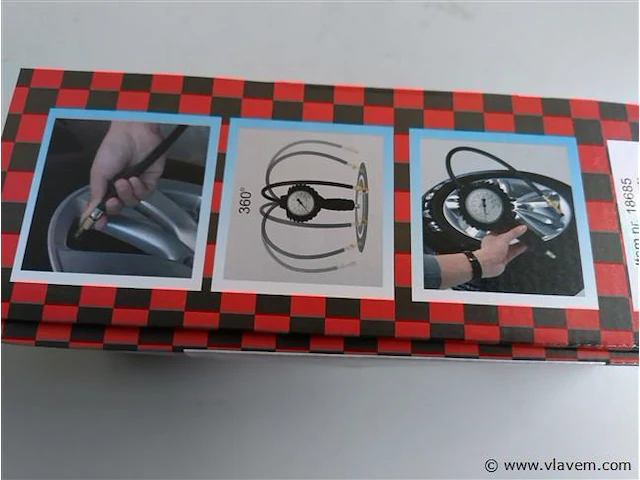 Bandenspanningsmeter profi met 1 meter slang - afbeelding 2 van  10