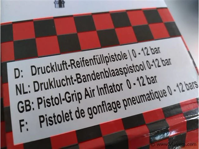 Bandenspanningsmeter profi met 1 meter slang - afbeelding 8 van  10