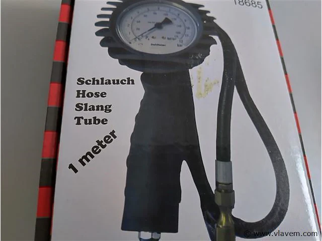 Bandenspanningsmeter profi met 1 meter slang - afbeelding 9 van  10