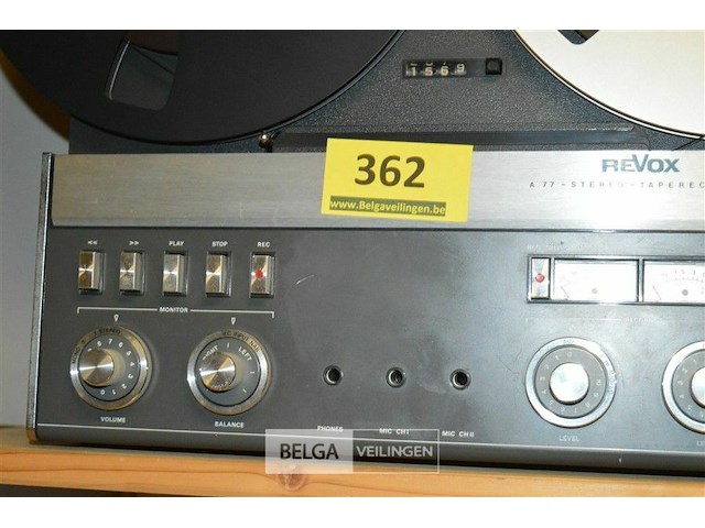 Bandrecorder revox met extra banden - afbeelding 3 van  4
