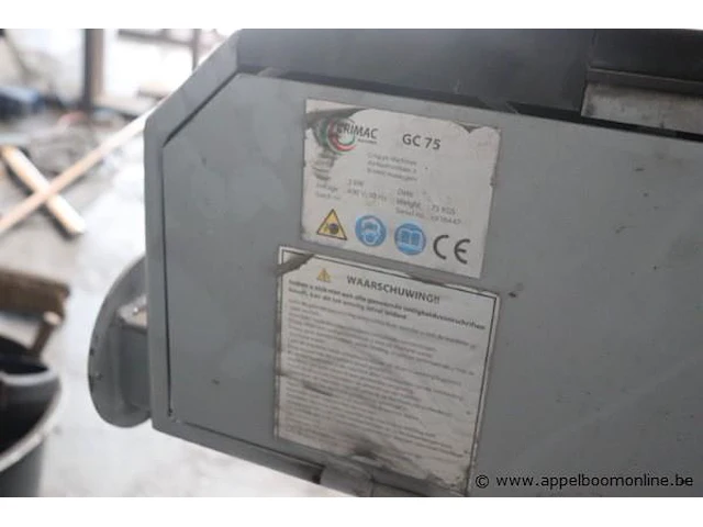 Bandschuurmachine crimac gc 75, serienummer gc75 - afbeelding 3 van  4