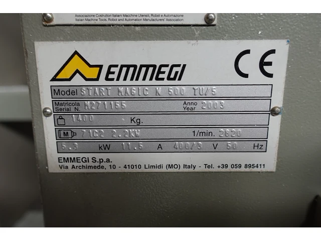 Bandzaagmachine emmegi - afbeelding 5 van  7