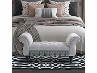 Bank gestoffeerde bank velvet end bed met armleuningen - afbeelding 1 van  3