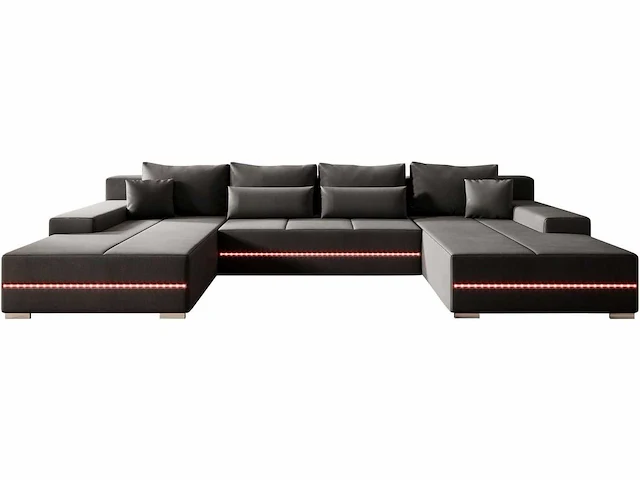 Bank met slaapfunctie, bedstee en led - afbeelding 2 van  7
