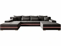 Bank met slaapfunctie, bedstee en led - afbeelding 2 van  7