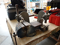 Bankschroef + 2x houders - afbeelding 1 van  6