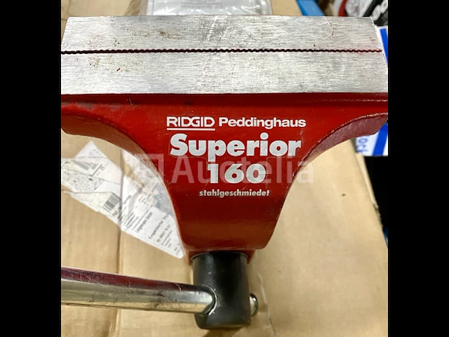 Bankschroef peddinghaus, superior 160 staal gesmeed rood ridgid - afbeelding 4 van  10