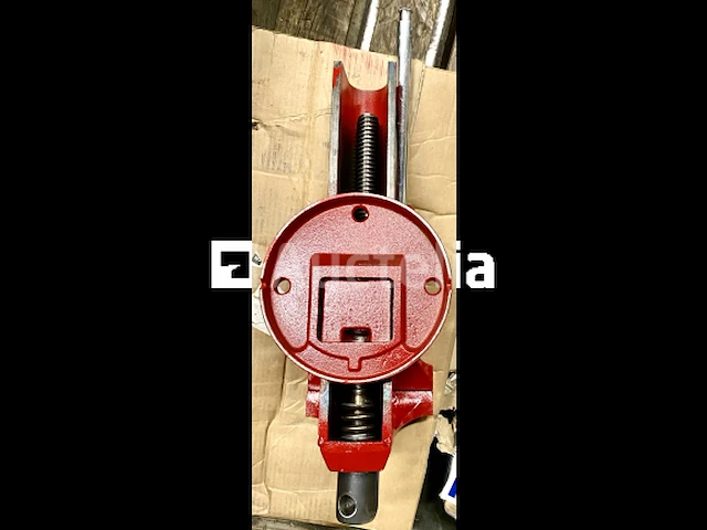 Bankschroef peddinghaus, superior 160 staal gesmeed rood ridgid - afbeelding 8 van  10