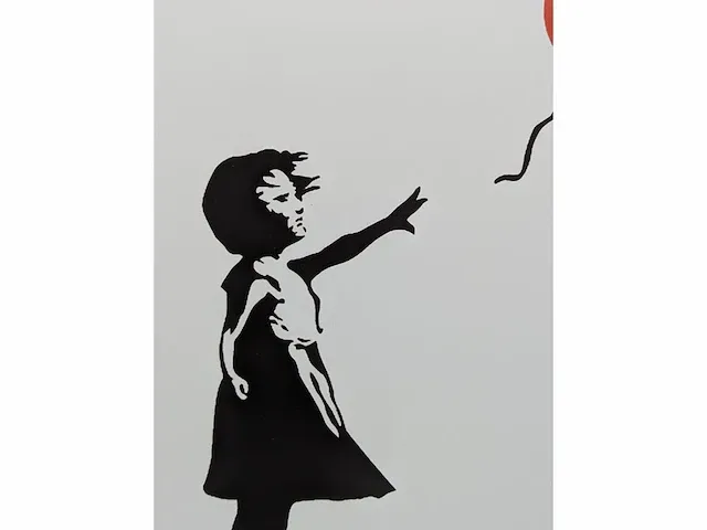 Banksy - balloon girl - dibond loting met coa - afbeelding 2 van  5