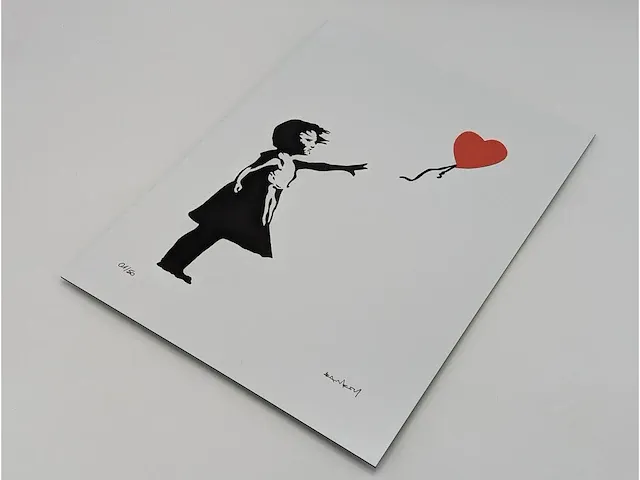 Banksy - balloon girl - dibond loting met coa - afbeelding 5 van  5
